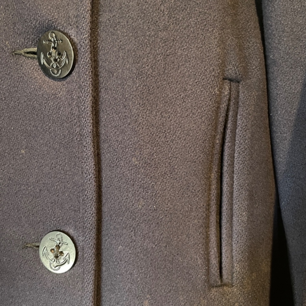 Lands' End Navy Pea Coat - Picture 7 of 11